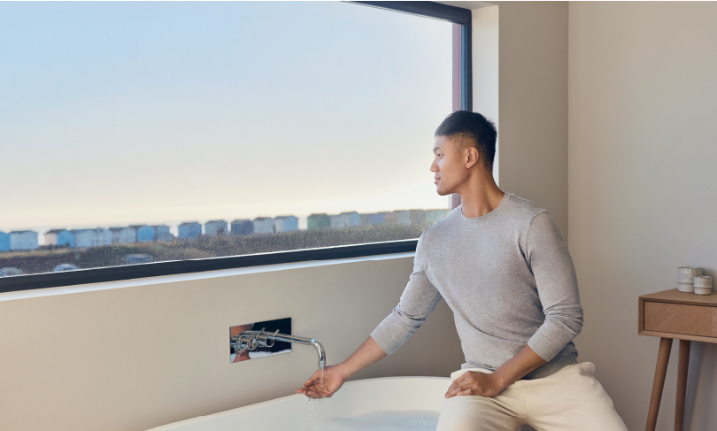 Related Man pouring a bath